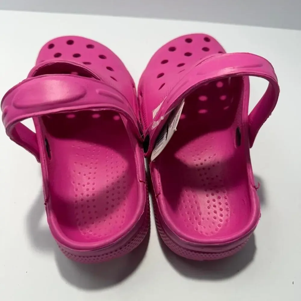 Surf 7 Womens 8 Fuchsia Clogs FF282W-1 Pink Croc Style Comfort Clogs NWT Size 8